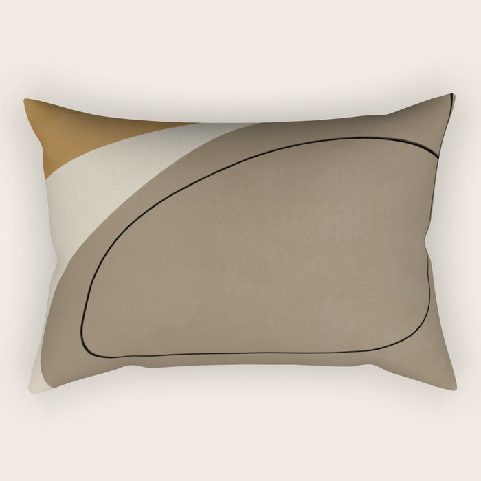Organic Abstract Shapes #3 Rectangular Pillow Gallery Image 1