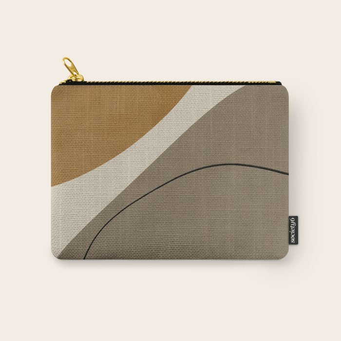 Organic Abstract Shapes #3 Carry All Pouch Gallery Image 1