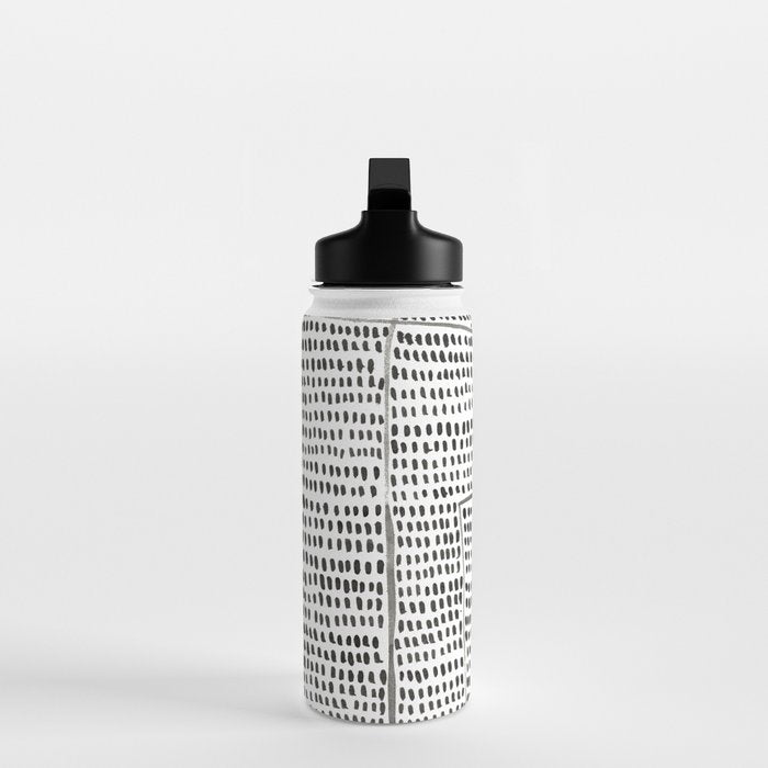 Categorize Print in Black and White Water Bottle Gallery Image 3