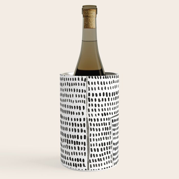 Categorize Print in Black and White Wine Chiller Gallery Image 2