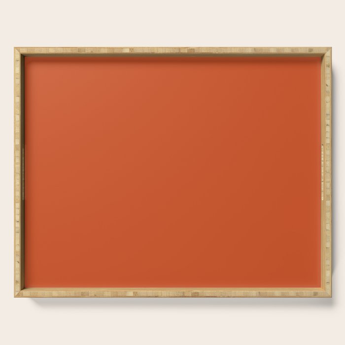 Color orange Serving Tray Gallery Image 1
