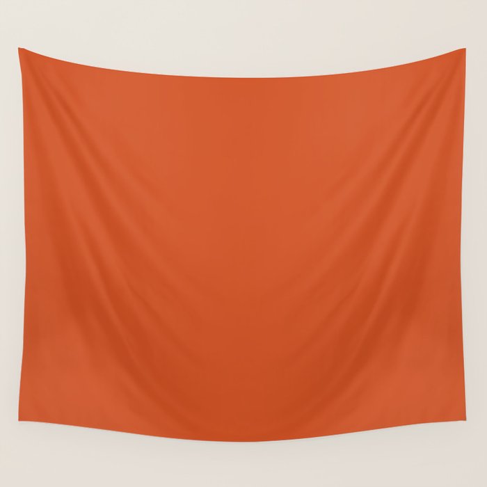 Color orange Wall Tapestry Gallery Image 1