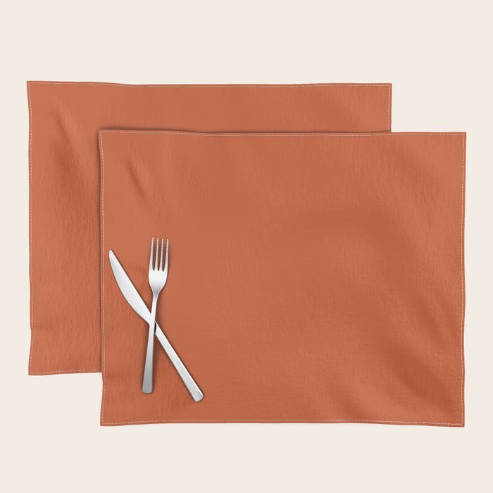 Color orange Placemat Gallery Image 1