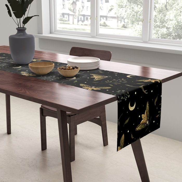 Death Head Moths Night Table Runner Gallery Image 2