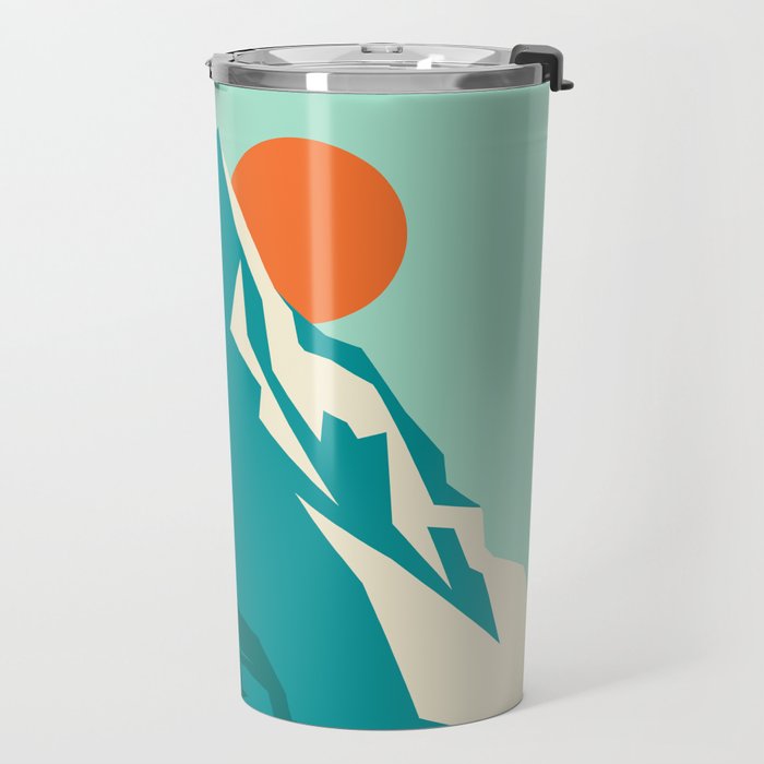 As the sun rises over the peak Travel Mug Gallery Image 2