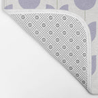 Spring Tulips VI Lavender Purple Mid Century Flowers Bath Mat Gallery Image 2