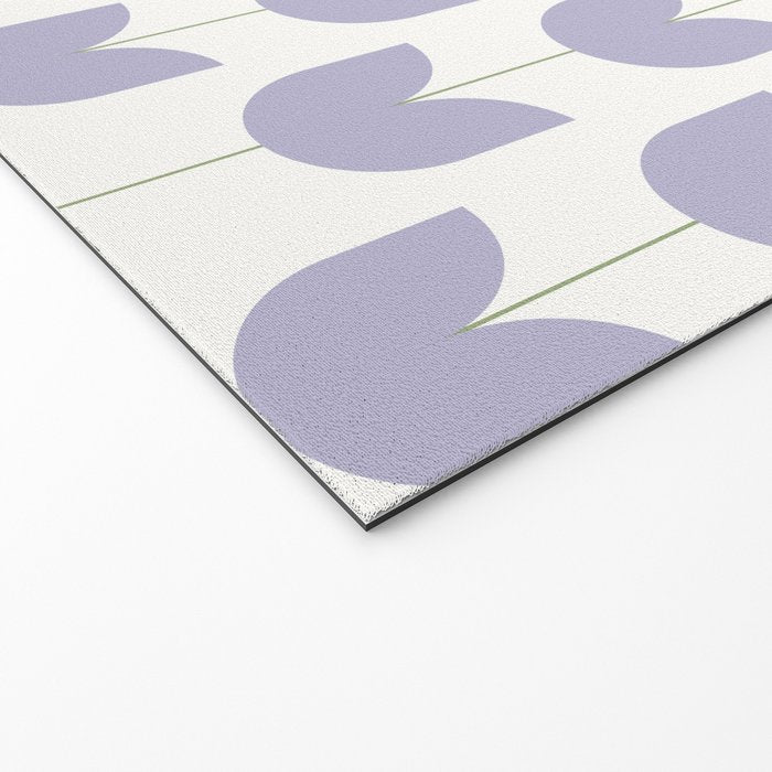 Spring Tulips VI Lavender Purple Mid Century Flowers Welcome Mat Gallery Image 2