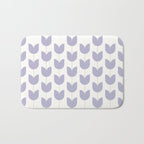Spring Tulips VI Lavender Purple Mid Century Flowers Bath Mat Gallery Image 1