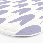 Spring Tulips VI Lavender Purple Mid Century Flowers Bath Mat Gallery Image 3