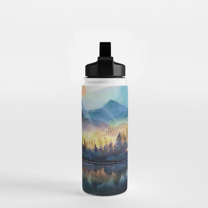 Mountain Lake Under Sunrise Water Bottle Gallery Image 2