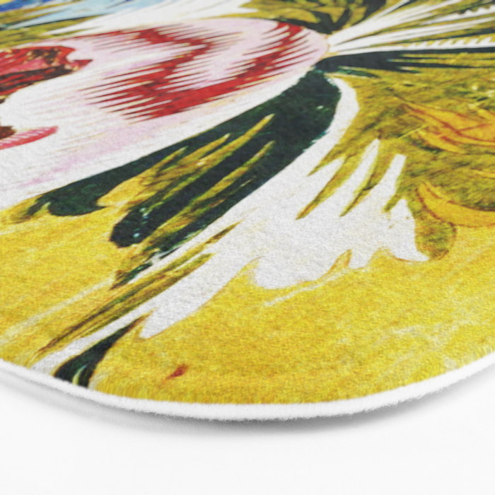 18th Century English Floral Print Bath Mat Gallery Image 3