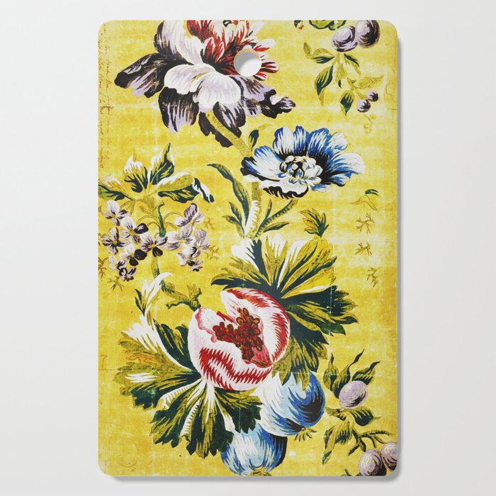 18th Century English Floral Print Cutting Board Gallery Image 1