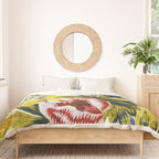18th Century English Floral Print Duvet Cover Gallery Image 3