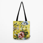18th Century English Floral Print Tote Bag Gallery Image 2