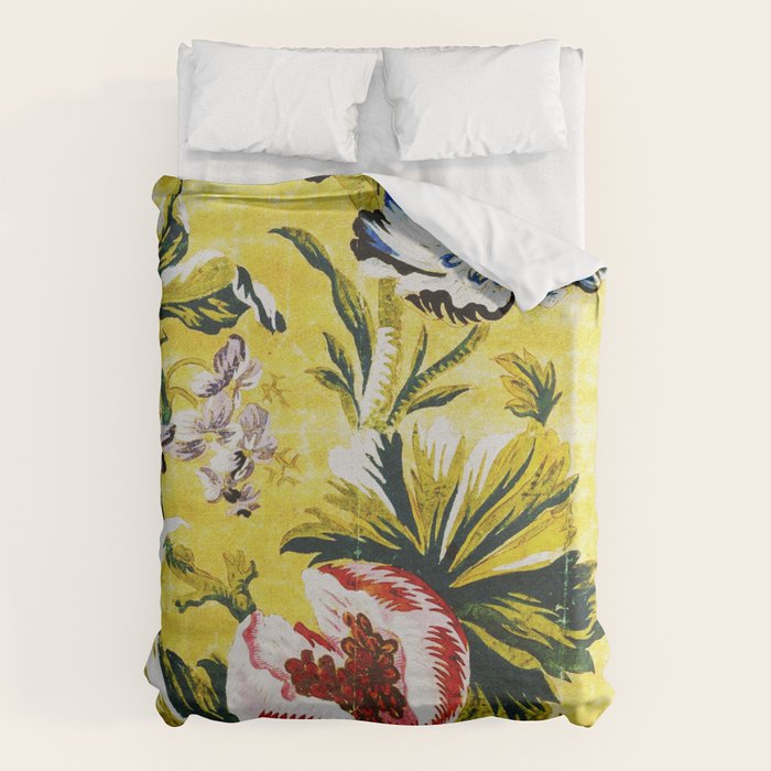 18th Century English Floral Print Duvet Cover Gallery Image 6