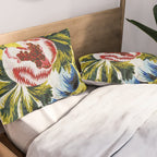 18th Century English Floral Print Pillow Sham Gallery Image 2
