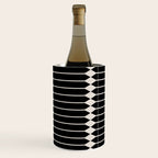 Minimal Geometric Pattern II - Black Wine Chiller Gallery Image 3