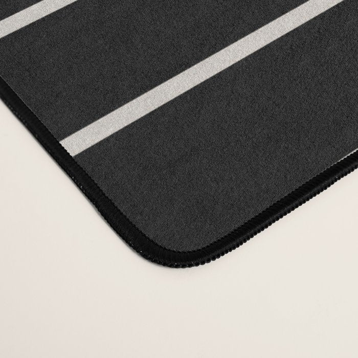 Minimal Geometric Pattern II - Black Desk Mat Gallery Image 4