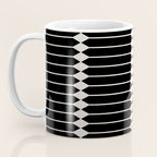 Minimal Geometric Pattern II - Black Coffee Mug Gallery Image 3