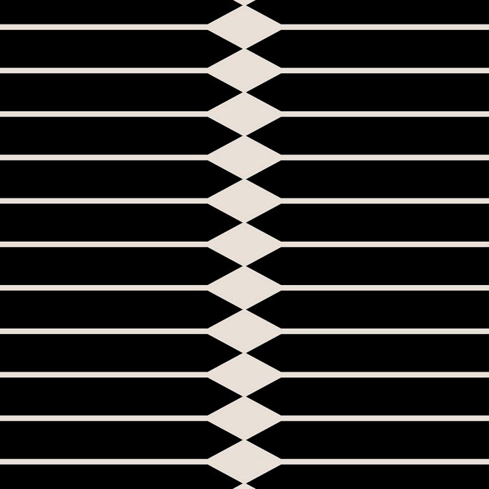 Minimal Geometric Pattern II - Black Coffee Mug Gallery Image 2