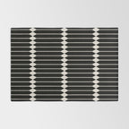Minimal Geometric Pattern II - Black Rug Gallery Image 2