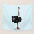 Sporty Ostrich Wall Tapestry Gallery Image 4