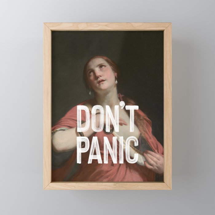 Don't Panic Mini Art Print Gallery Image 1