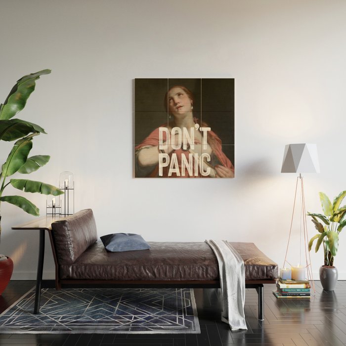 Don't Panic Wood Wall Art Gallery Image 2