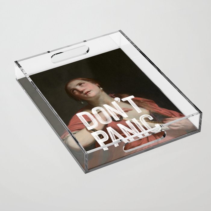 Don't Panic Acrylic Tray Gallery Image 1