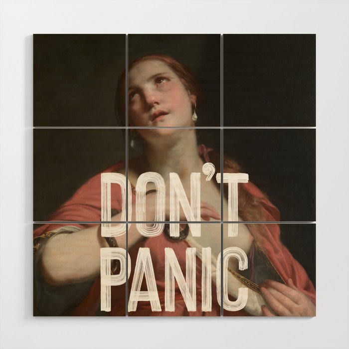Don't Panic Wood Wall Art Gallery Image 1