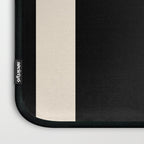 Simple Elegant Minimalist Frame Pattern 1 in Black and Almond Cream Laptop Sleeve Gallery Image 3