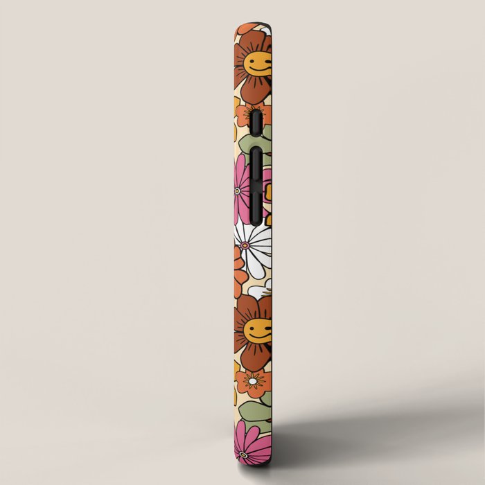 Retro 70s Boho Floral Pattern iPhone Case Gallery Image 2