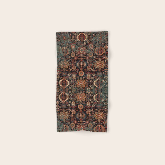 Vintage Traditional Moroccan Rug Bath Towel Gallery Image 1