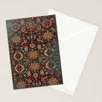 Vintage Traditional Moroccan Rug Stationery Card Gallery Image 2
