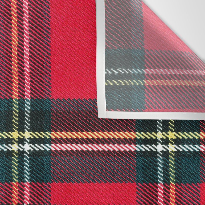 Black Red Tartan Plaid Scottish Pattern Wall Tapestry Gallery Image 3