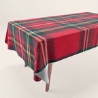 Black Red Tartan Plaid Scottish Pattern Tablecloth Gallery Image 1