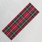 Black Red Tartan Plaid Scottish Pattern Yoga Mat Gallery Image 1