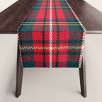 Black Red Tartan Plaid Scottish Pattern Table Runner Gallery Image 1