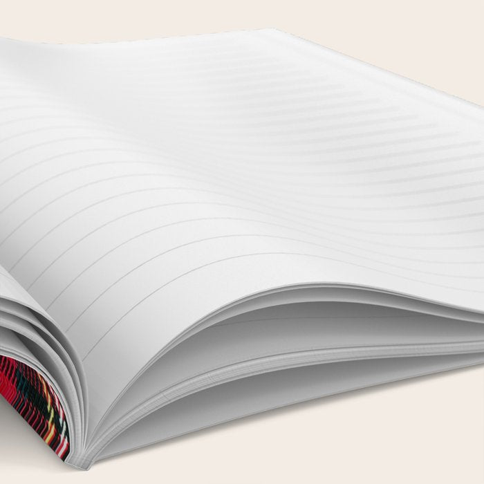 Black Red Tartan Plaid Scottish Pattern Notebook Gallery Image 2