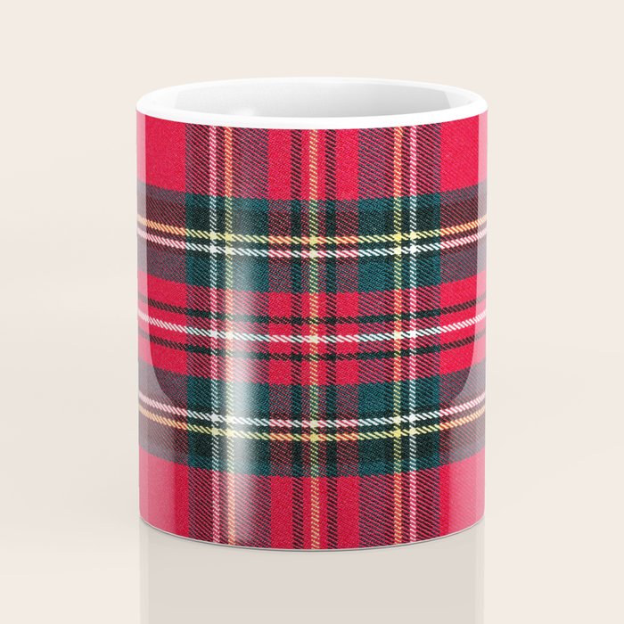 Black Red Tartan Plaid Scottish Pattern Coffee Mug Gallery Image 4