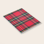 Black Red Tartan Plaid Scottish Pattern Notebook Gallery Image 3
