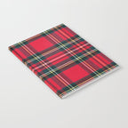 Black Red Tartan Plaid Scottish Pattern Notebook Gallery Image 2