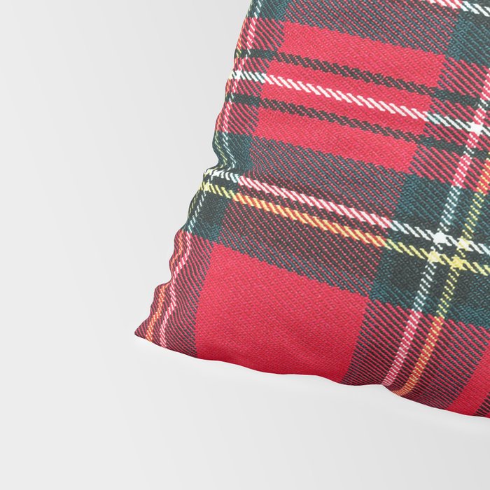Black Red Tartan Plaid Scottish Pattern Pillow Sham Gallery Image 4