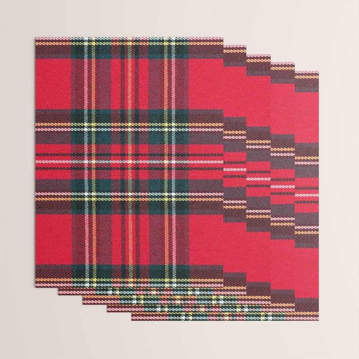 Black Red Tartan Plaid Scottish Pattern Wrapping Paper Gallery Image 3