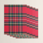 Black Red Tartan Plaid Scottish Pattern Wrapping Paper Gallery Image 3