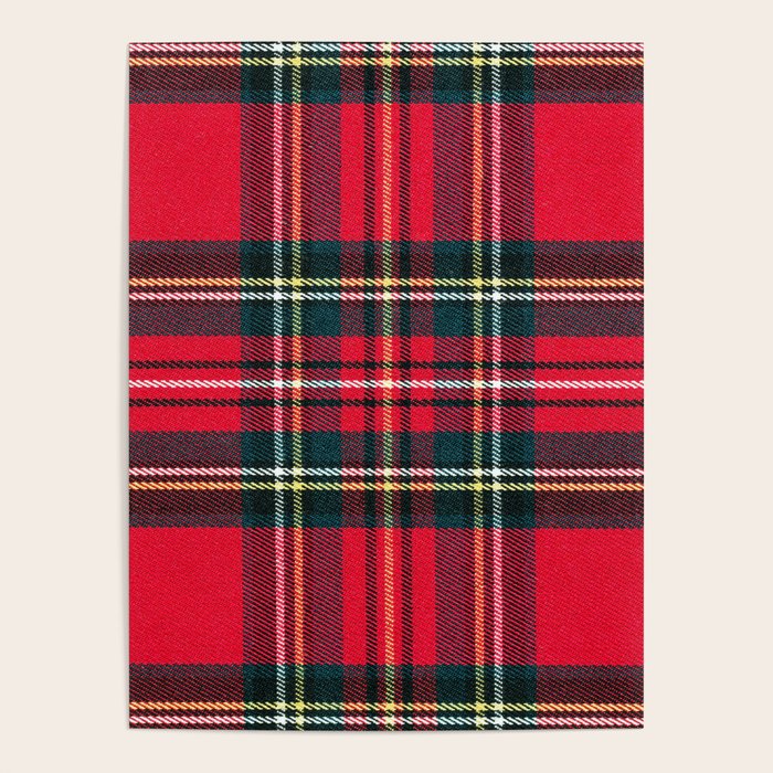 Black Red Tartan Plaid Scottish Pattern Poster Gallery Image 4