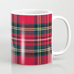 Black Red Tartan Plaid Scottish Pattern Coffee Mug Gallery Image 1
