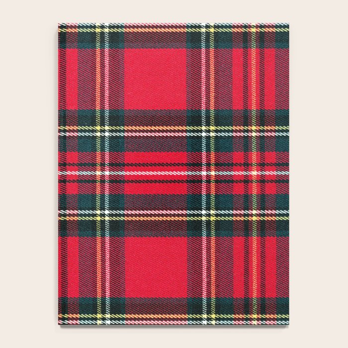 Black Red Tartan Plaid Scottish Pattern Notebook Gallery Image 4