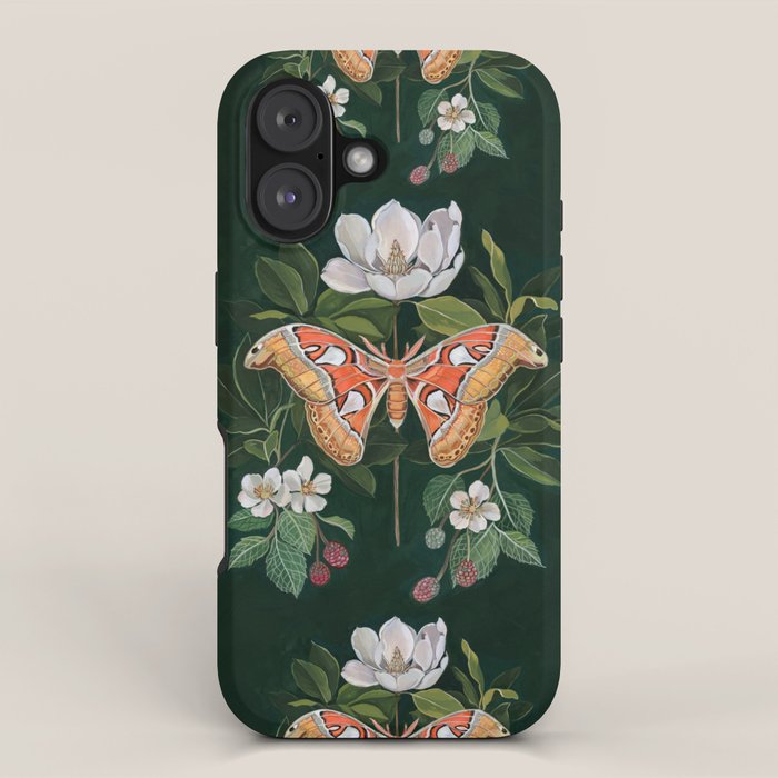 Atlas Moth Magnolia iPhone Case Gallery Image 1