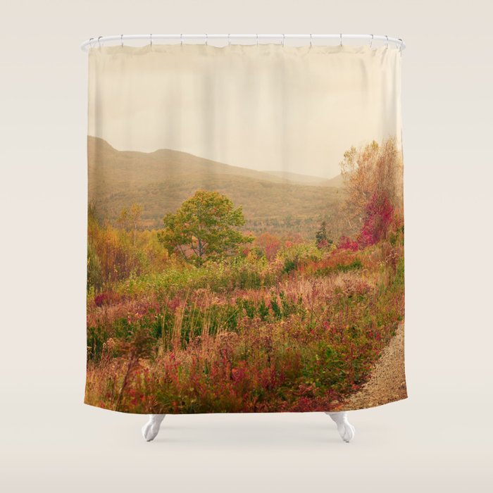 Wandering Through Autumn Shower Curtain Gallery Image 1